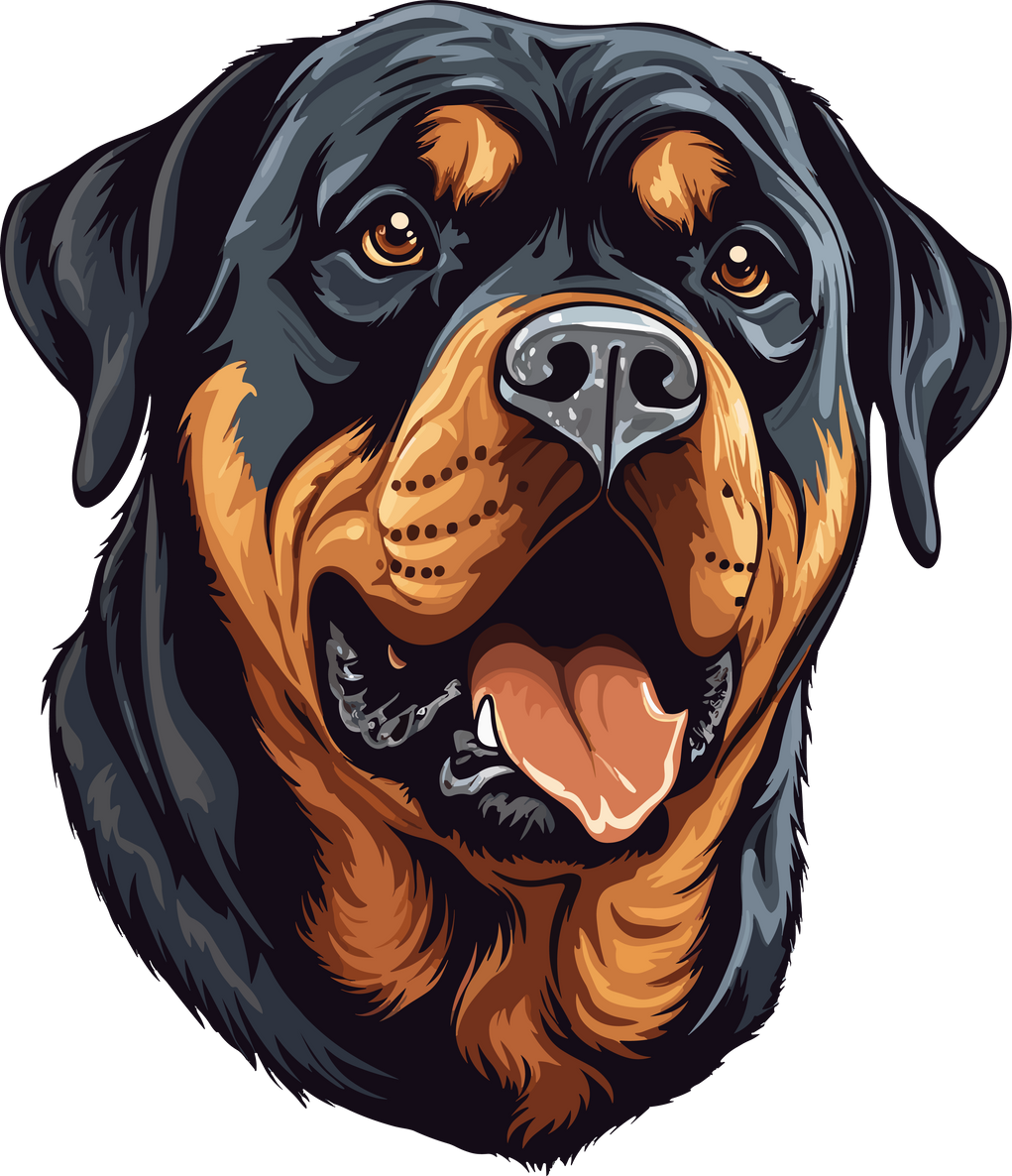 Rottweiler Dog Vector